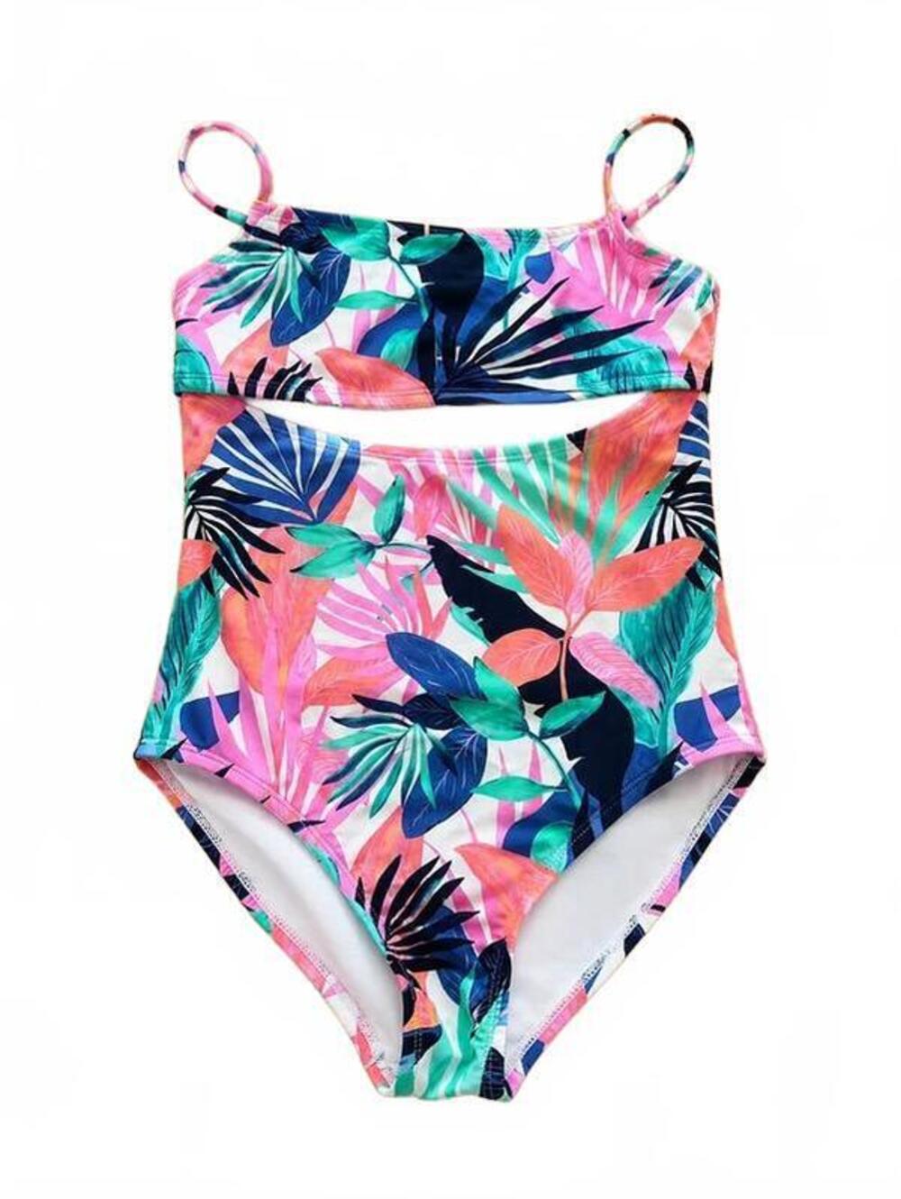 Raisins Girls Tropical One-Piece Swimsuit – Size Large – NWOT